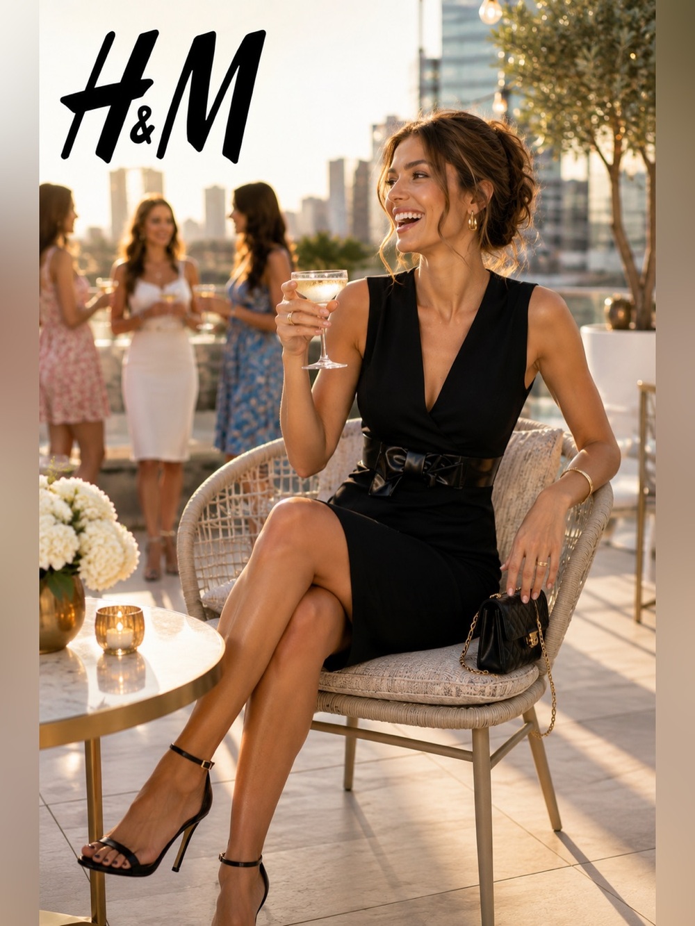 ⭐️H&M,NWT,Stunning Black Cocktail Dress,”Class & Style Witout the Price-tag”